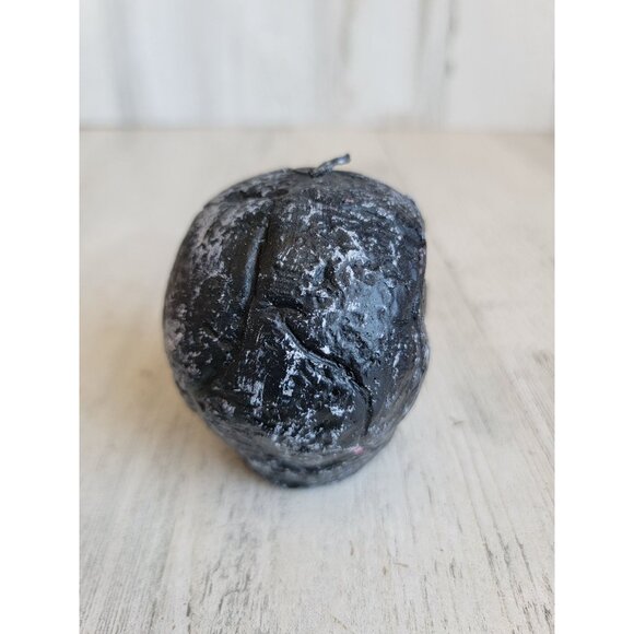 Vintage black skeleton skull candle Halloween decor - Picture 5 of 8